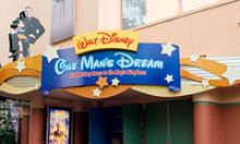 Walt Disney One Man’s Dream sign at the Hollywood Studios park.